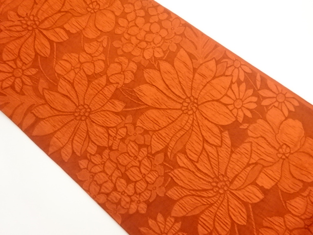 JAPANESE FUKURO OBI / WOVEN FLOWERS